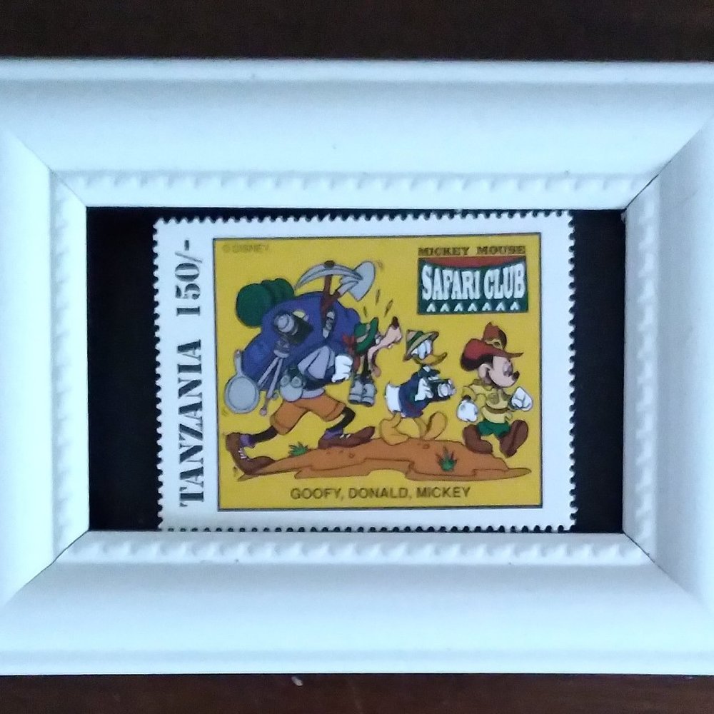 Tchotchke Stamp Art -  Mickey and Pals - On Safari
